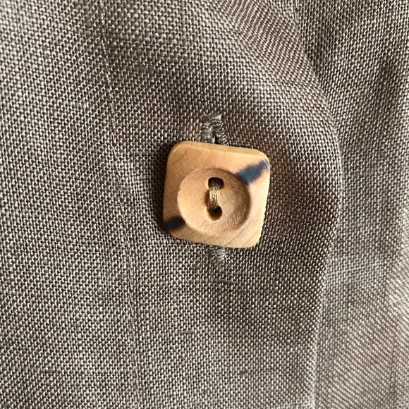 COLDWATER CREEK Linen Tunic Brown Long Sleeve Duster Jacket Women’s Plus Size 24 - Picture 4 of 16